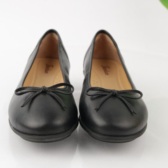 Florsheim Womens Emi Ballet Flat Size 36 6 Black Leather Slip On Work Shoe Comfy - Picture 2 of 10